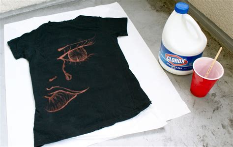 A Blog For Poor Creative People Bleach Painting