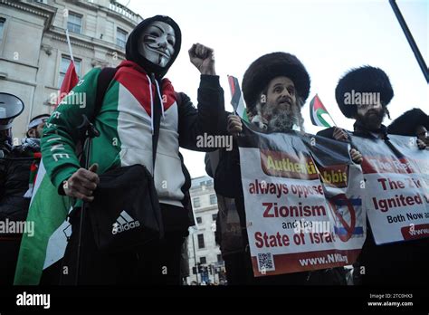 Londres Reino Unido 9 De Diciembre De 2023 Marcha Pro Palestina