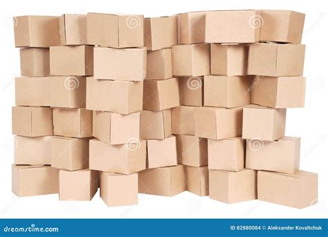 Stacked Cardboard Boxes Stock Photo Image Of Compartment