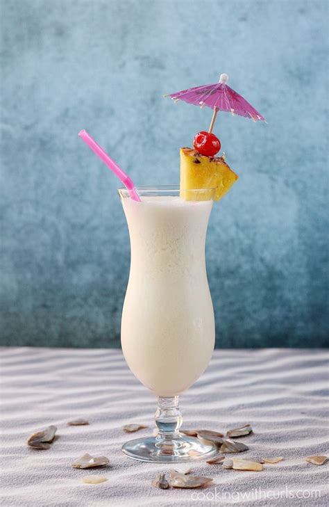 Classic Piña Colada Recipe Tropical Drink Recipes Coconut Rum Colada