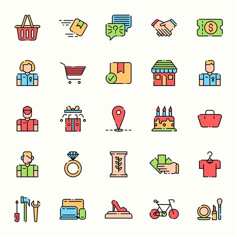 25 Free E-Commerce Vector Icons (AI)