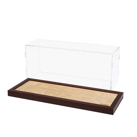 Plymor Clear Acrylic Display Case With Hardwood Base W