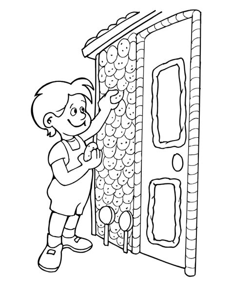 Hansel And Gretel House Coloring Page