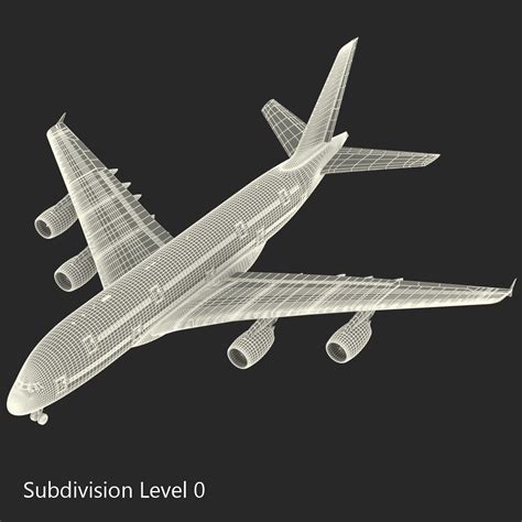 Airbus A380 900 Singapore Airlines Modèle 3d 129 Max 3ds C4d Fbx