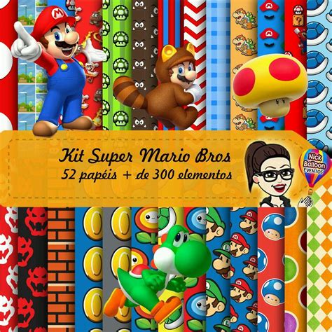 Kit Digital Super Mario Bros Elo Produtos Especiais