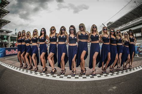 The Lovely Red Bull Girls At Indianapolis Gp