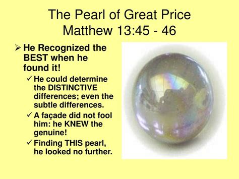 Ppt The Pearl Of Great Price Matthew Powerpoint