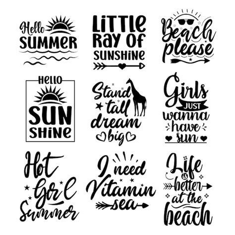 Diseño de camiseta de tipografía creativa de verano Vector Premium