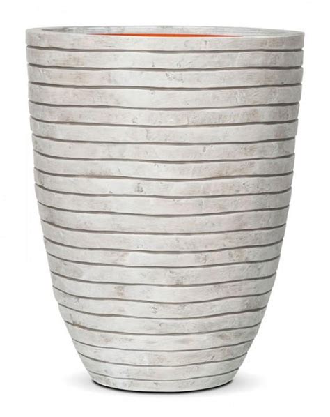 Round Resin Row White Planter By Cadix Capi Tutch Vase Elegance Low D