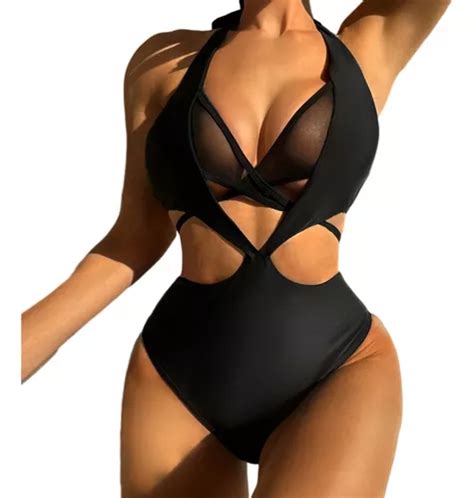 Traje De Ba O Sexy Transparencias Mujer Completos Bikini