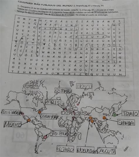 Encuentra De Las Ciudades M S Pobladas Del Mundo Y Ubicarlas En El