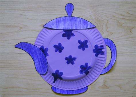 Paper Plate Teapot Craft