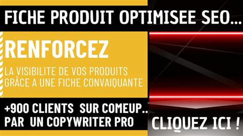 Je vais rédiger votre fiche produit seo persuasive par WEB PRIO