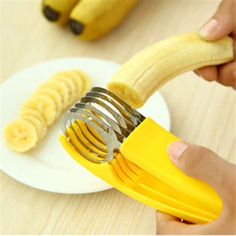 Creative Stainless Steel Banana Cucumber Slicer Cutter Fruit Salad