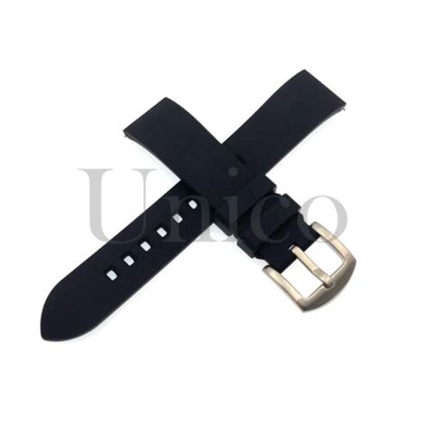 20 22 Mm Black Silicone Rubber Watch Band Strap Fits For Huawei Quick Release Ebay