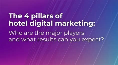 The 4 Pillars Of Hotel Digital Marketing D Edge