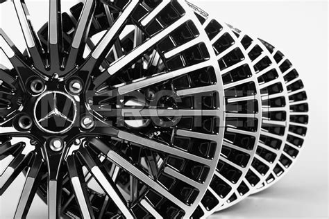 Eqa Class Eqb Class Multi Spoke Design Alloy Black Silver Rims Hx