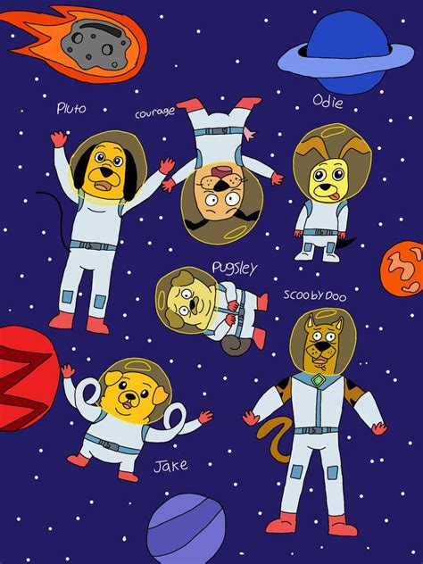 DOGS IN SPACE by ShantaGold on DeviantArt