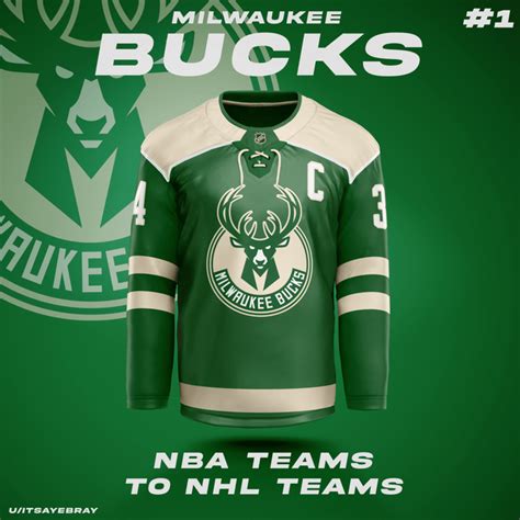 Turning Nba Teams Into Nhl Teams Pt 1 Milwaukee Bucks Rnhl