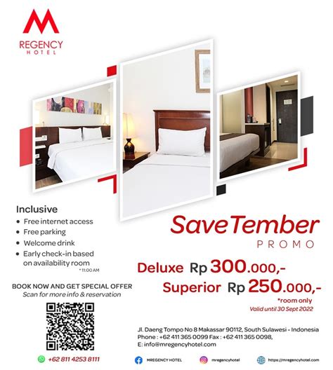 M Regency Hotel Makassar Tawarkan Promo Menarik Di September Harga Kamar Mulai Rp250 Ribu