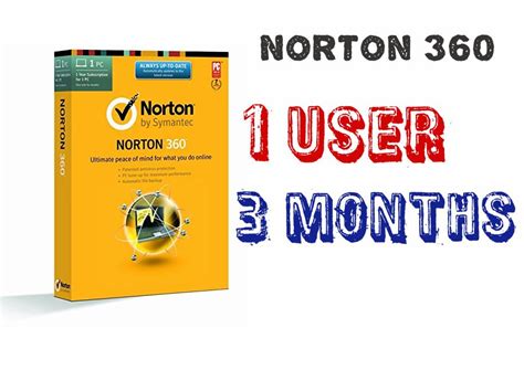 Sale Norton 360 2014 2017 1 Pc 3 Months 90 Days Trial Key