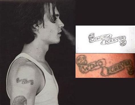 How Johnny Depp Covered Up His Winona Ryder Tattoo