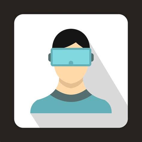 Icono De Gafas De Realidad Virtual En Estilo Plano Con S Mbolo De