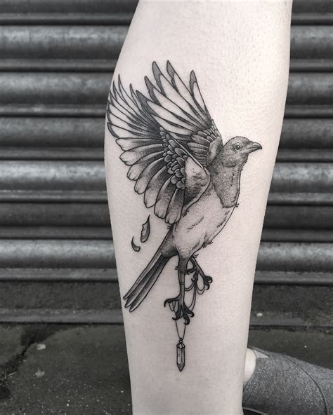 Magpie Tattoo By Lozzy Bones