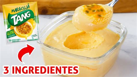 Mousse De Maracuj Suco Tang Em P Receita Youtube