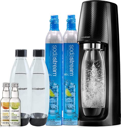 Sodastream Fizzi Sparkling Water Maker Bundle Black With Extra Co2