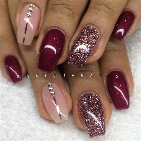 29 Burgundy Nails That You Will Fall In Love With Gorgeous Nails Nails Gel Nails