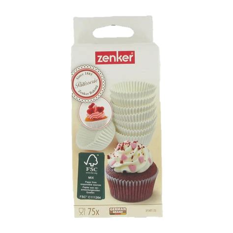 Zenker Lot de 75 moules à muffins en papier 5 cm Zenker Smart Pastry