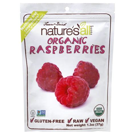 Natierra Freeze Dried Raspberries 1 3 Oz Walmart