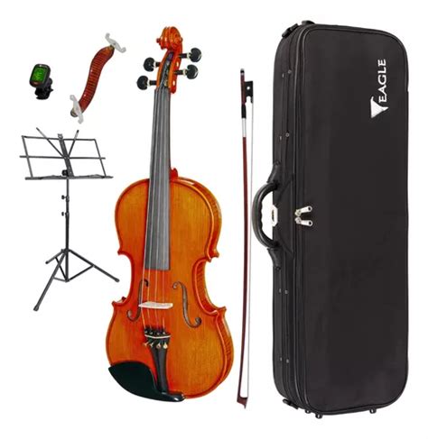 Violino Eagle Vk 844 - Kit Completo Violino Eagle Vk 844 4/4 Envelhecido Concerto | Frete grátis
