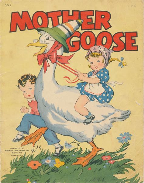 All Of These Images Are From A 1941 Mother Goose Book Mother Goose