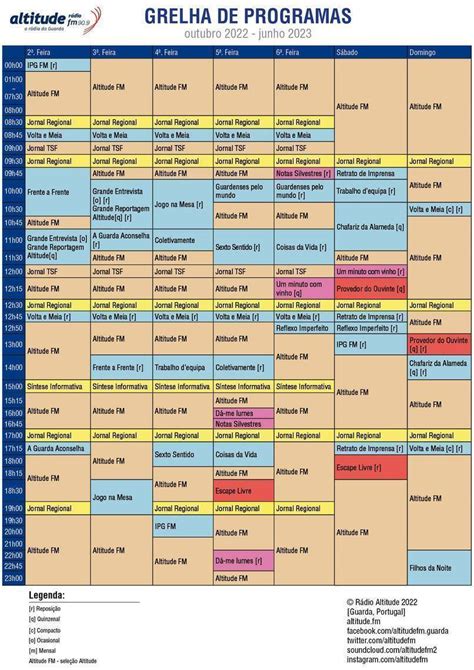 Nova grelha de programas 2022 2023 Rádio Altitude