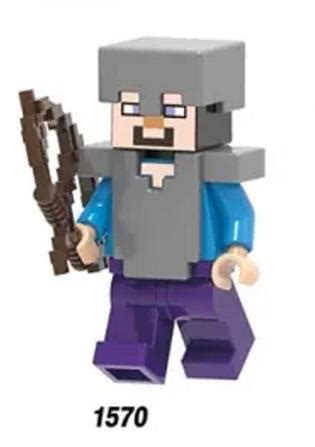 Iron Armour Steve Minecraft BrickFigureToys