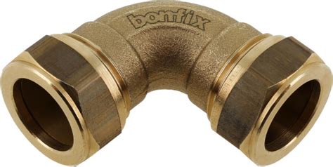 Bonfix Compression Fitting Bend 90° 15mm X 15mm Brass Online Ordering At Techniparts