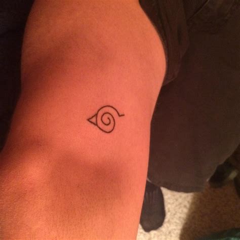 Naruto Leaf Village Symbol Tattoo