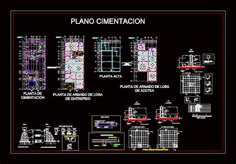 Cimentacion De Piedra En AutoCAD Librería CAD