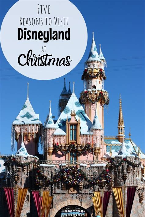 The Disneyland Castle With Text Overlay That Reads Five Reasons To