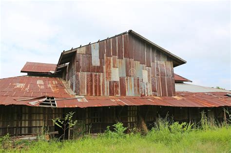 Cubra Con Cinc La Naturaleza Casera Antigua Del Decaimiento De