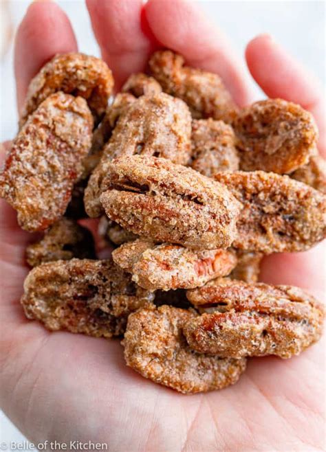 Cinnamon And Sugar Roasted Pecans Recipe Belle Of The Kitchen