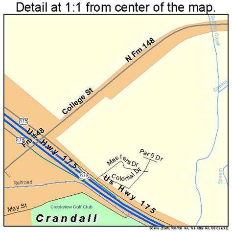 Crandall Texas Street Map 4817504