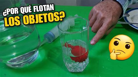 Por qué Flotan los objetos en el agua Experimento Ciencia y