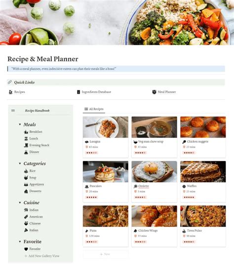 7 Best Notion Recipe Templates For Easy Meal Planning Notionzen