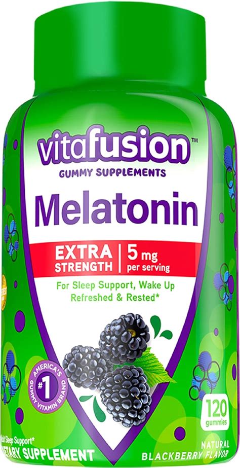 Vitafusion Max Strength Suplementos De Gomitas De Melatonina Y