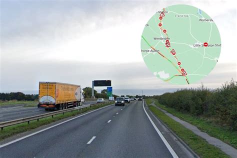 A1 Crash Darrington Live Traffic Updates As Lorry Crash Closes Major