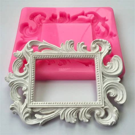 Xl Royal Frame Silicone Mold Extra Large Fondant Mold Etsy Resin