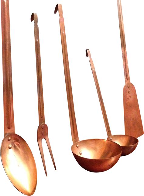 Download Vintage Copper Kitchen Utensils Cookware And Bakeware Clipart Png Download Pikpng